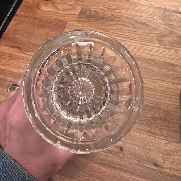 Princess House Mugs Etched Crystal Heritage Footed Pedestal Irish Coffee Set 2 - Picture 9 of 10